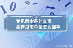 梦见雨伞是什么预兆 梦见雨伞是怎么回事,梦见雨伞好不好?