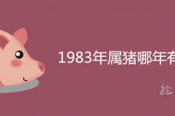 1983年属猪哪年有灾