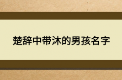  楚辞中带沐的男孩名字 ,楚辞中带沐的男孩名字沐风