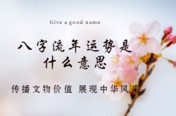  八字流年运势是什么意思 ,八字流年运气