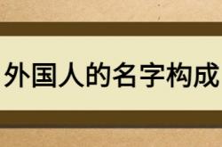  外国人的名字构成 ,文献中外国人的名字构成