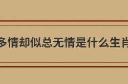  多情却似总无情是什么生肖 ,多情却似总无情是什么生肖动物