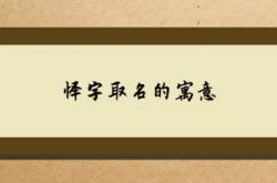  怿字取名的寓意 ,怿字取名的寓意男孩