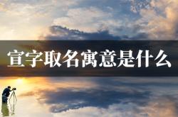 宣字取名寓意是什么,宣字取名寓意是什么含义