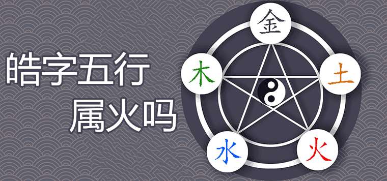 皓字五行属火吗