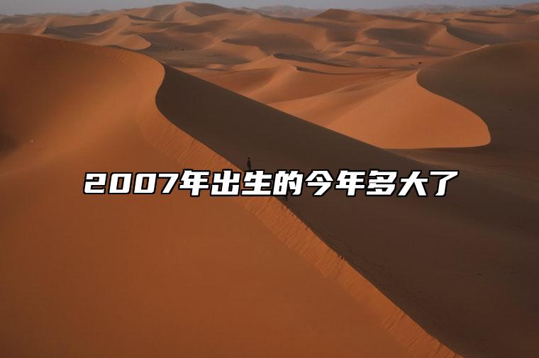 2007年出生的今年多大了 2007年出生的今年多大了2023