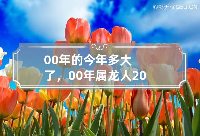 00年的今年多大了，00年属龙人2023年的运势