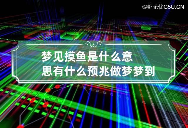 梦见摸鱼是什么意思有什么预兆 做梦梦到摸鱼是什么征兆