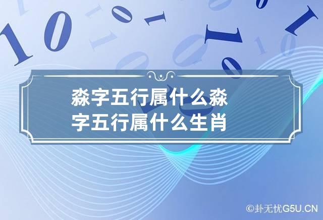 淼字五行属什么 淼字五行属什么生肖