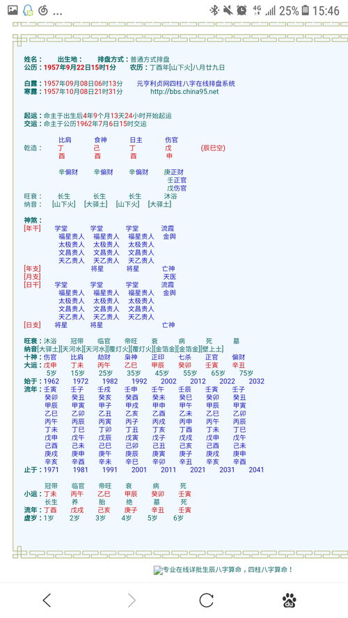 八字中的父母宫