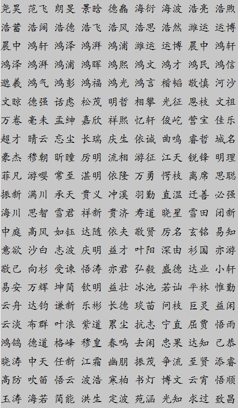 宝宝起名要什么名字好呢