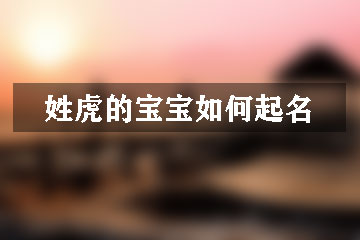 金命虎宝宝起名用什么字