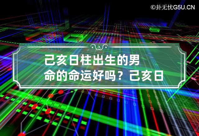 己亥日柱出生的男命的命运好吗？ 己亥日柱男命三命通会