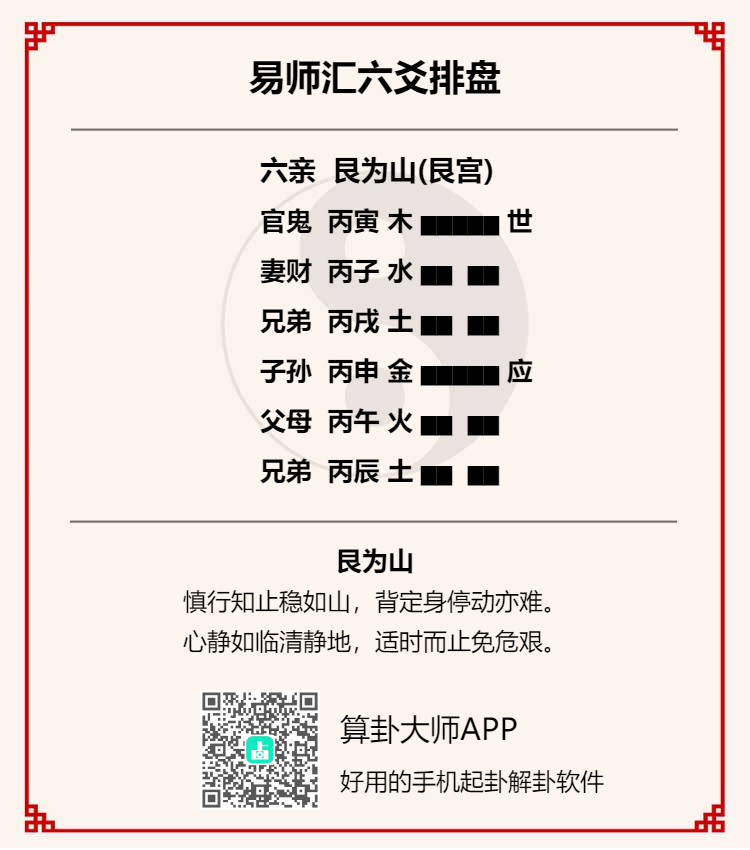 易经艮为山卦卦辞及爻辞如何解读？艮卦象传及彖传解析大全插图