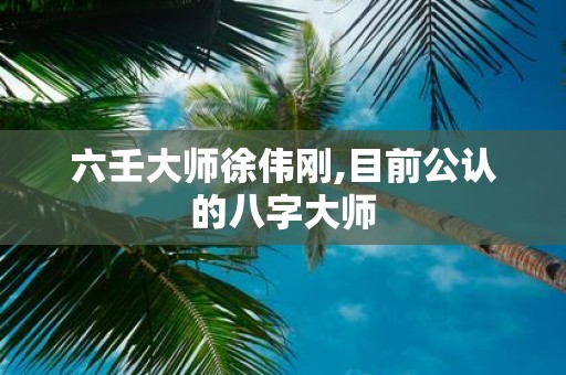 六壬大师徐伟刚,目前公认的八字大师