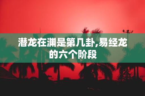 潜龙在渊是第几卦,易经龙的六个阶段