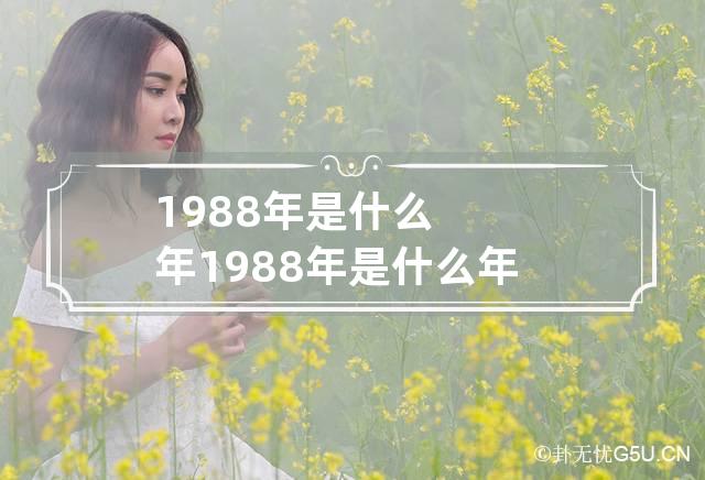 1988年是什么年 1988年是什么年是闰年吗