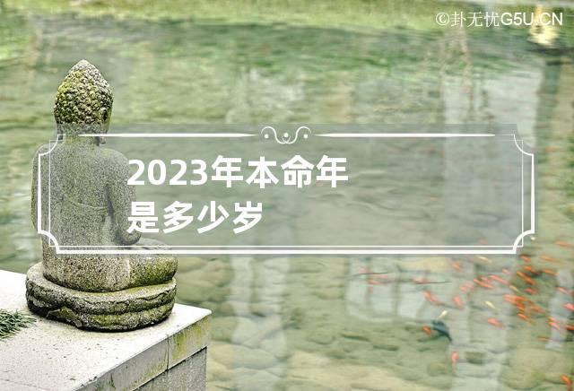 2023年本命年是多少岁