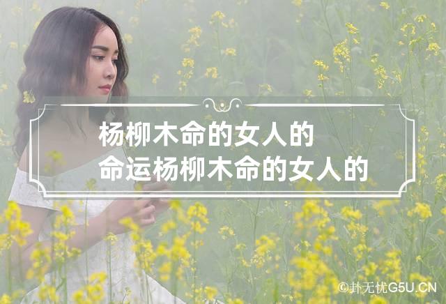 杨柳木命的女人的命运 杨柳木命的女人的命运好不好