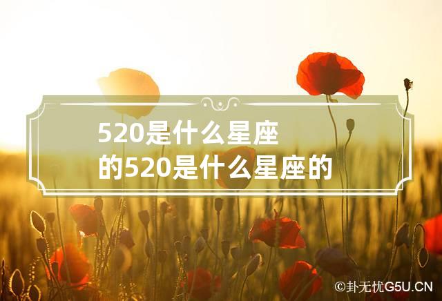 520是什么星座的? 520是什么星座的啊