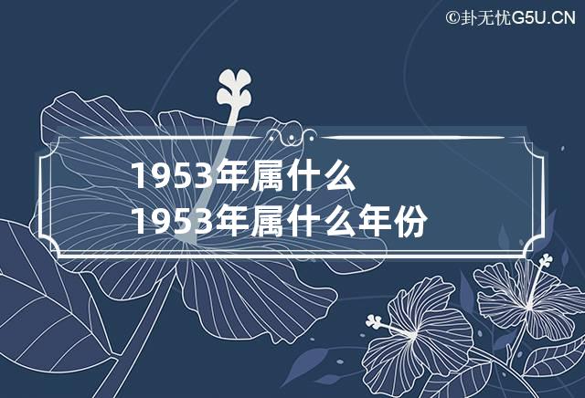 1953年属什么 1953年属什么年份